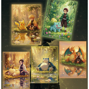 <span class=keywords><strong>PY</strong></span> POKE & Demon Slayer : Cartes à déchirer, Tabs détachables, Anime, Dessin animé, YY 4.0, Design exclusif, Carte d'art rare, Carte Pokémon, Jeu de cartes à collectionner - Product Image 2