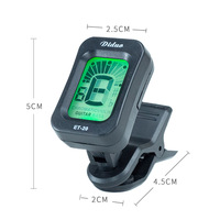 Vente d'usine, accordeur de guitare numérique LCD miniature, accordeur rotatif à clip pour guitare acoustique, basse, violon, ukulélé, accessoires de guitare