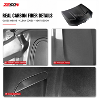 ZESON Capot en fibre de carbone véritable style CS pour BMW Série 5 G30 G38 M5 F90 540i 530i 2017-2023