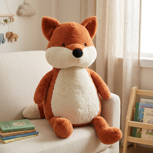 Peluche <span class=keywords><strong>Renard</strong></span> Adorable Ultra Douce Rembourrée en Coton PP Grande Taille pour Cadeau de Fête Enfant - Product Image 5