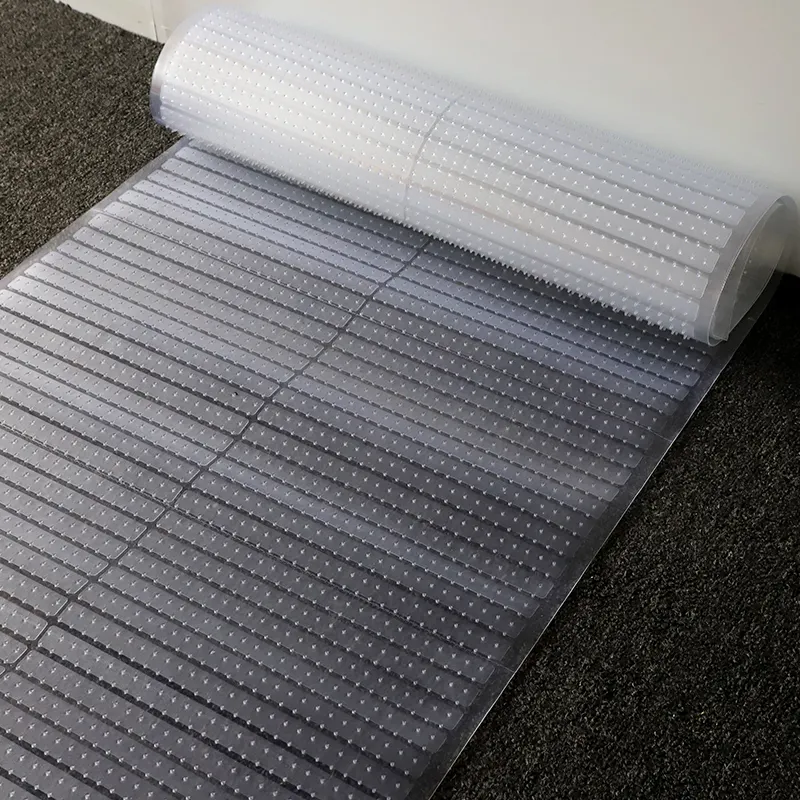 Tapis de sol antidérapant tapis de chaise tapis de film et rouleau de protection de tapis d'escalier protecteur de couverture de tapis en plastique transparent