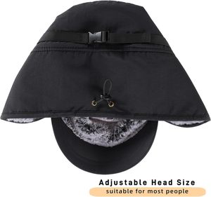 كونيكتيلي الرجال للماء مبطنة بالكامل فو الفراء تصميم شخصية أنيقة قبعة الشتاء أغطية أذن دافئة للصيد - Product Image 6