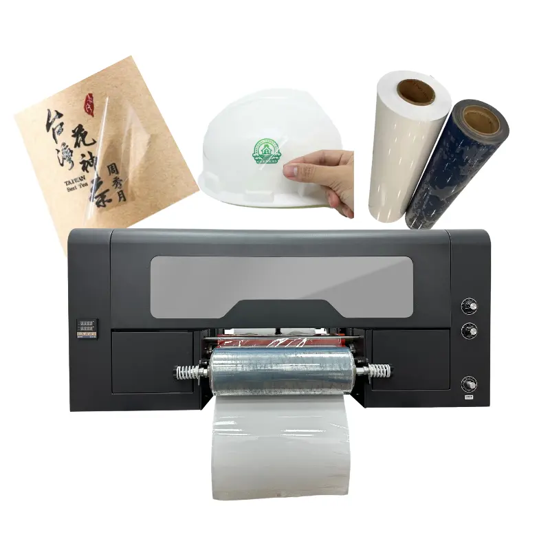 Multifunções top quality uv dtf máquina de impressão claro verniz uv dtf pronto para enviar uv imprimant dtf a3 para os tipos de materiais