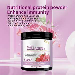 אבקת קולגן ימית אורגנית עם ביוטין ומלטונין משקה מיידי גבוה חלאל עבור יופי של נשים הלבנה 258 - Product Image 5