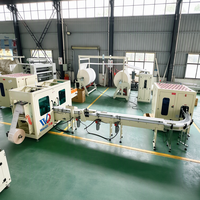 Machine de fabrication de papier mouchoir personnalisée WD Factory, ligne de production de mouchoirs en papier pliés en V/C à vendre