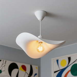 Lámpara Colgante Contemporánea de Acrílico con Forma de Hoja, LED Blanco Cálido, Lámpara de Techo Suspendida para Sala de Estar - Product Image 5