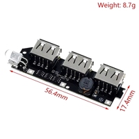 ZYSY Offre Spéciale Kit DIY Power Bank 5V 2.1A 3 USB, Module de Charge de Batterie 5V A 3, Carte de Circuit PCBA Élévateur de Tension