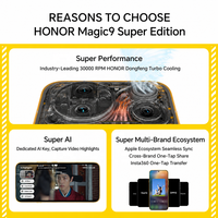 Téléphone HONOR Magic 9 Super Edition 5G Jaune 6,81 pouces 120Hz OLED Snapdragon 8 Elite 11000mAh Appareil photo 200MP
