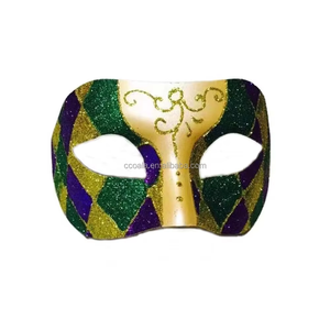 หน้ากากตัวตลกสำหรับผู้ชายมาร์ดิกราส์วินเทจฮาร์เลคคินส์งานปาร์ตี้วันเกิดเทศกาล - Product Image 4