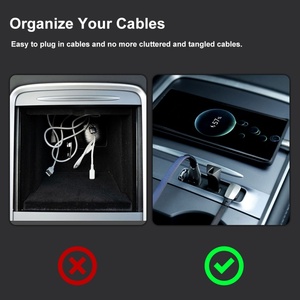 แท่นวางคอนโซลกลาง USB C พอร์ต27W 3พอร์ตสำหรับเทสลารุ่น3 /y - Product Image 5