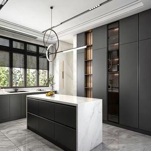 Gabinetes de <span class=keywords><strong>Cocina</strong></span> Personalizados de Estilo Europeo Premium BALOM, Isla Central Moderna de Mármol, <span class=keywords><strong>Armario</strong></span> de <span class=keywords><strong>Cocina</strong></span> para el Hogar - Product Image 2