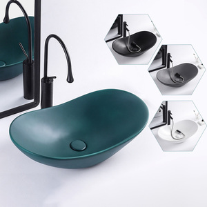 Lavabo da Appoggio Personalizzabile in Ceramica <span class=keywords><strong>Design</strong></span> Moderno Lavandino in Cemento per <span class=keywords><strong>Bagno</strong></span> - Product Image 1