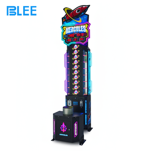 BLEE Nouveau style 1 joueur <span class=keywords><strong>Rocket</strong></span> Strongman Hitting Redemption Arcade Game Machine <span class=keywords><strong>Punch</strong></span> Boxing Game Simulator pour parc d'attractions - Product Image 1