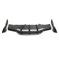 Fabrika W205 C63 S 2 Kapılı Karbon Fiber Difüzör PSM Stil Tampon Difüzörü Mercedes Benz C Serisi W205 C63 Body Kitleri için