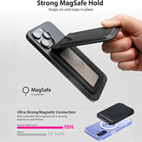 Portefeuille universel MagSafe en gros, support de téléphone, usine source, logo personnalisé, porte-cartes RFID pour tout téléphone, portefeuille de téléphone à clipser avec cordon