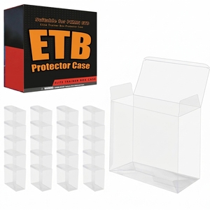 Estuche Protector de Plástico Transparente PET con Protección UV de 0.5mm para Tarjetas de Juego PKMN <span class=keywords><strong>ETB</strong></span> Elite Trainer Box, con Base de Cierre Automático - Product Image 1