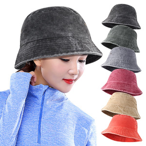 Retro Fisherman <b>Hat</b> Solid Color Sun Protection Outdoor Sports Cap For Adults Beach Hiking Cycling UV Shielding - Product Image 2