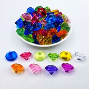 ลูกปัดอะคริลิคหลากสี คริสตัลพลาสติก สำหรับงาน DIY ของเล่นเด็ก เกมล่าสมบัติ - Product Image 1