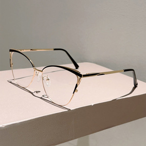 <span class=keywords><strong>Gafas</strong></span> de lectura de montura completa estilo ojo de gato, de metal, con filtro de luz azul, de alta gama, para mujer, novedad transfronteriza - Product Image 6