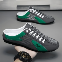 Chaussures décontractées respirantes à enfiler pour hommes, style coréen, grande taille, demi-pointure printemps, doublure en maille