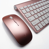 Mini Teclado Inalámbrico Chiclet 2.4G, Combo de Teclado y Ratón Inalámbrico, Mini Teclado con Batería de Larga Duración para PC y Portátil