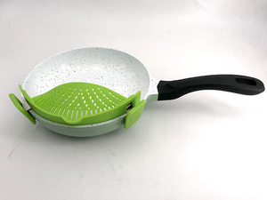 Trọng lượng nhẹ không dính Die Cast nhôm saute Pan dày dưới vòng nhà máy Outlet - Product Image 4