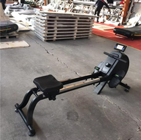 Kayak Comercial Pro Ergometer, Máquina de Remo Magnética de Madera Sólida, Equipo de Entrenamiento de Gimnasio Unisex, Capacidad de 150 kg, Color Negro