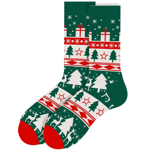 Chaussettes amusantes pour hommes 2026 – Chaussettes <span class=keywords><strong>de</strong></span> Noël originales et confortables en coton imprimé, motif rennes et Père Noël, respirantes et stylées - Product Image 5