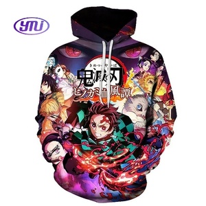 Venta al por mayor <span class=keywords><strong>Cosplay</strong></span> <span class=keywords><strong>Nezuko</strong></span> 3D Digital impreso sudadera japonés Anime hombres Demoned <span class=keywords><strong>Slayer</strong></span> Sudadera con capucha - Product Image 2