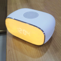 Lampe intelligente d'aide au sommeil personnalisée Veilleuse à LED orange Machine à sons naturels pour enfants