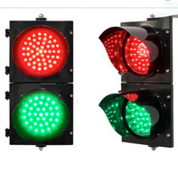Feu de signalisation à LED 2 couleurs Feu de signalisation routière Prix bas 200mm 300mm Feu de signalisation Certification CE
