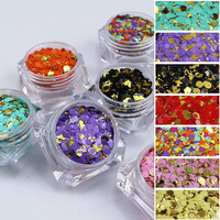 Glitter Polyester Grosir Tahan Pelarut, Glitter Chunky Campuran untuk Kerajinan Resin dan Tumbler
