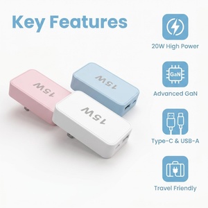 Adaptador de corriente de carga rápida, cargador de pared, enchufe delgado, bloquillo de alimentación <span class=keywords><strong>para</strong></span> <span class=keywords><strong>iPhone</strong></span>, adaptador original de 20W. - Product Image 4