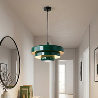 Lampe suspendue LED en fer pour restaurant, bar, chambre à coucher, style japonais moderne et épuré, luminaires suspendus et lustres