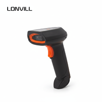 Lector de Códigos QR Inalámbrico LONVILL CMOS 5000-20000, Almacenamiento de Códigos de Barras, 72H de Trabajo Continuo, Escáner de Mano para Supermercados