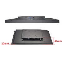 Écran large 18,5 pouces HD 1920x1080 IPS, montage mural VESA, VGA, écran LCD industriel à cadre ouvert, moniteur