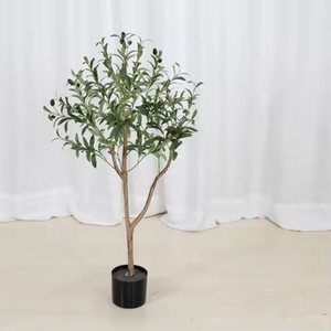 Grand <span class=keywords><strong>olivier</strong></span> artificiel en plastique <span class=keywords><strong>pour</strong></span> décoration extérieure, faux bambou en <span class=keywords><strong>pot</strong></span>, plante Monstera verte, différentes tailles - Product Image 5