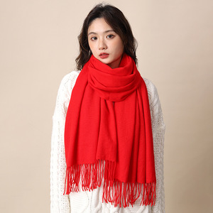 Bufanda coreana de cachemira sintética lista para enviar, para un calor cálido en invierno, unisex. - Product Image 3