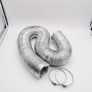Conduit en spirale flexible en feuille d'aluminium de 6 pouces 150mm pour la pièce de systèmes de CVC de Ventilation de climatisation - Product Image 5