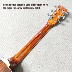 Eastun Rắn Gỗ Acoustic guitar với vân sam Top mun Back & side 6 <span class=keywords><strong>Strings</strong></span> nhà máy OEM từ Trung Quốc - Product Image 4