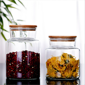 Recipientes de Almacenamiento de Arroz Multifuncionales de Boca Ancha, Cilíndricos, de Alta Calidad, Duraderos, Frascos Grandes de Vidrio para Cocina - Product Image 2