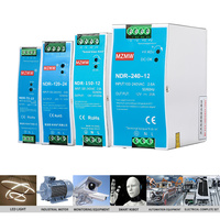 MZMW NDR 240W 12V 20A 24V 10A 36V 48V 5A CCTV LED Driver Laboratoire Industriel SMPS Transformateur AC à DC Alimentation à découpage