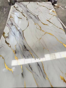 Lastra di Marmo <span class=keywords><strong>PVC</strong></span> ad Alta Densità e Alta Qualità, Piastrella <span class=keywords><strong>in</strong></span> <span class=keywords><strong>PVC</strong></span> Effetto Marmo, Pannello Murale UV, Carta da Parati/<span class=keywords><strong>Pannelli</strong></span> Murali - Product Image 4