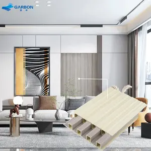 室内塑料木质复合盖板护墙板3d凹槽覆层聚氯乙烯木塑墙板