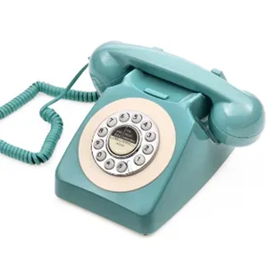 Kreative europäische antike Vintage-Telefone schnur gebundene Telefone Knopf Retro Home Festnetz