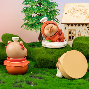 Figuras Coleccionables de Cerditos Maestros Cocineros de Yu Mo Craft, Caja Sorpresa, Adornos Decorativos para Escritorio, Regalo - Product Image 3