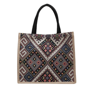 Sac de transport grande capacité, nouveau sac fourre-tout à bandoulière tendance, sac à main de style ethnique, à la mode - Product Image 5