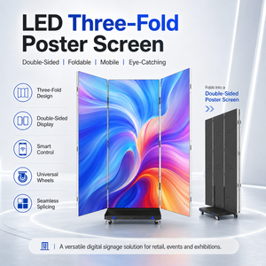 Pantalla LED Portátil Plegable de Doble Cara P1.5 P1.8 P2.5 para Carteles Digitales, Animaciones <span class=keywords><strong>y</strong></span> Video Wall para Exteriores - Product Image 2