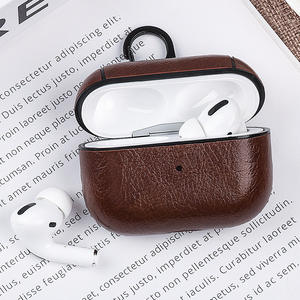 Boîtier de chargement pour écouteurs sans fil, en cuir véritable, antichoc, Vintage, pour étui Airpod 3 - Product Image 4