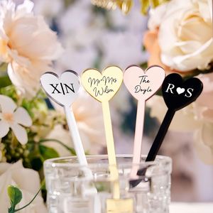 <b>Personalised</b> Acrylic Drink Stirrers, Custom Cocktail Stir Sticks for Weddings, Parties & Special Events, Drinkware Decor - Product Image 4